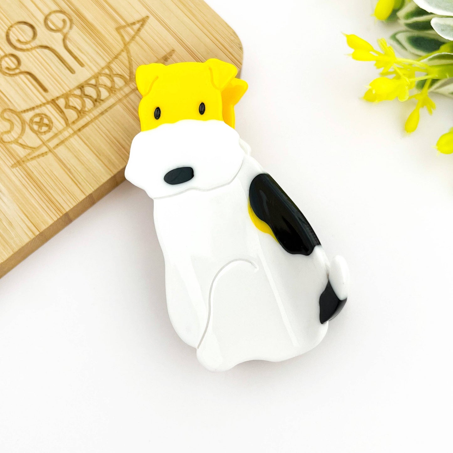 Cute Dog Hair Claw Clip