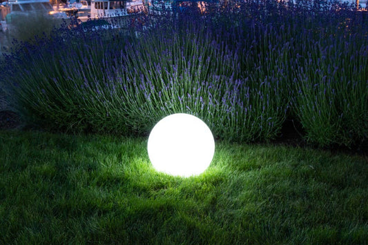 GLOW Portable LED Harvest Moon Outdoor Lantern - 12"