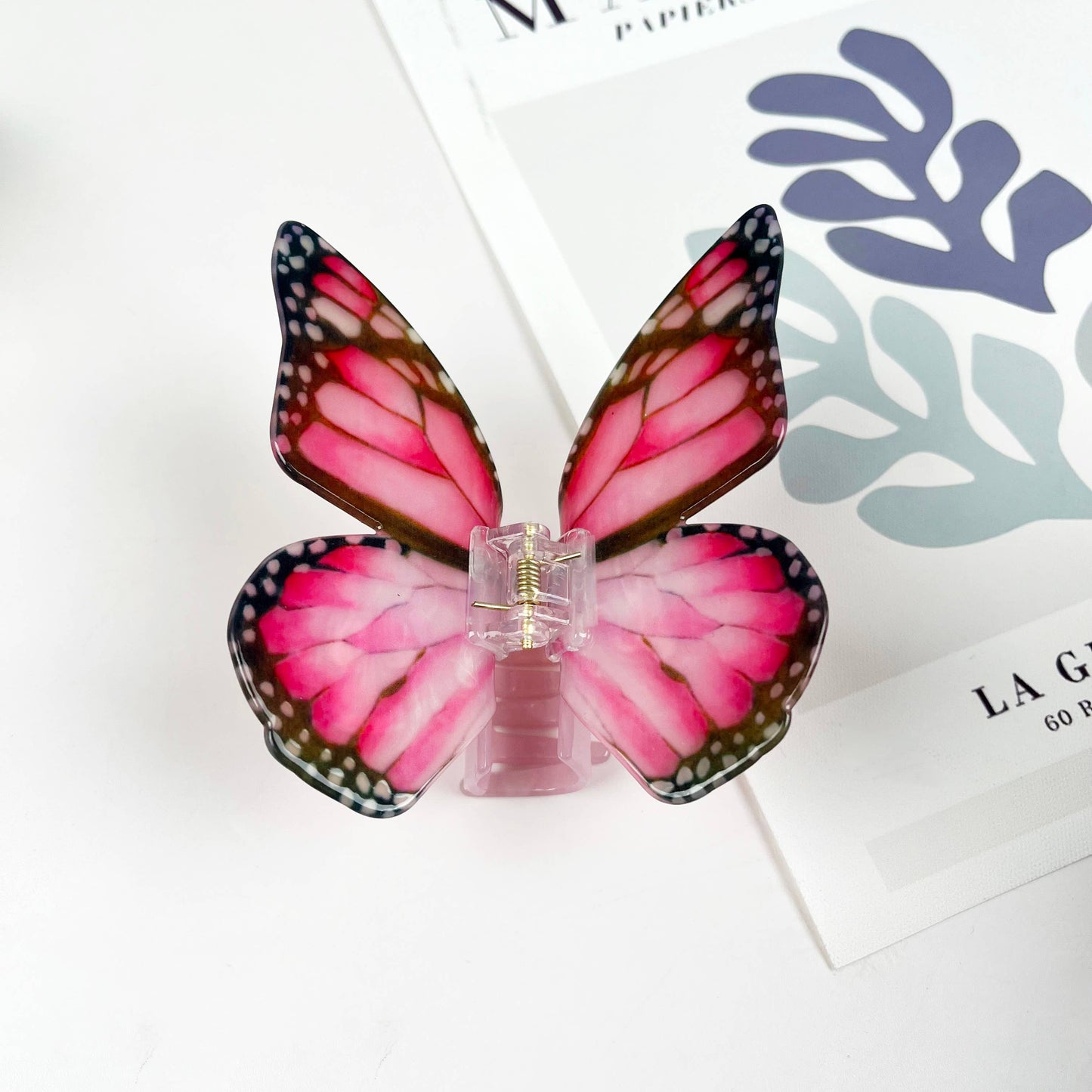 Acetate Large Butterfly Hair Clip