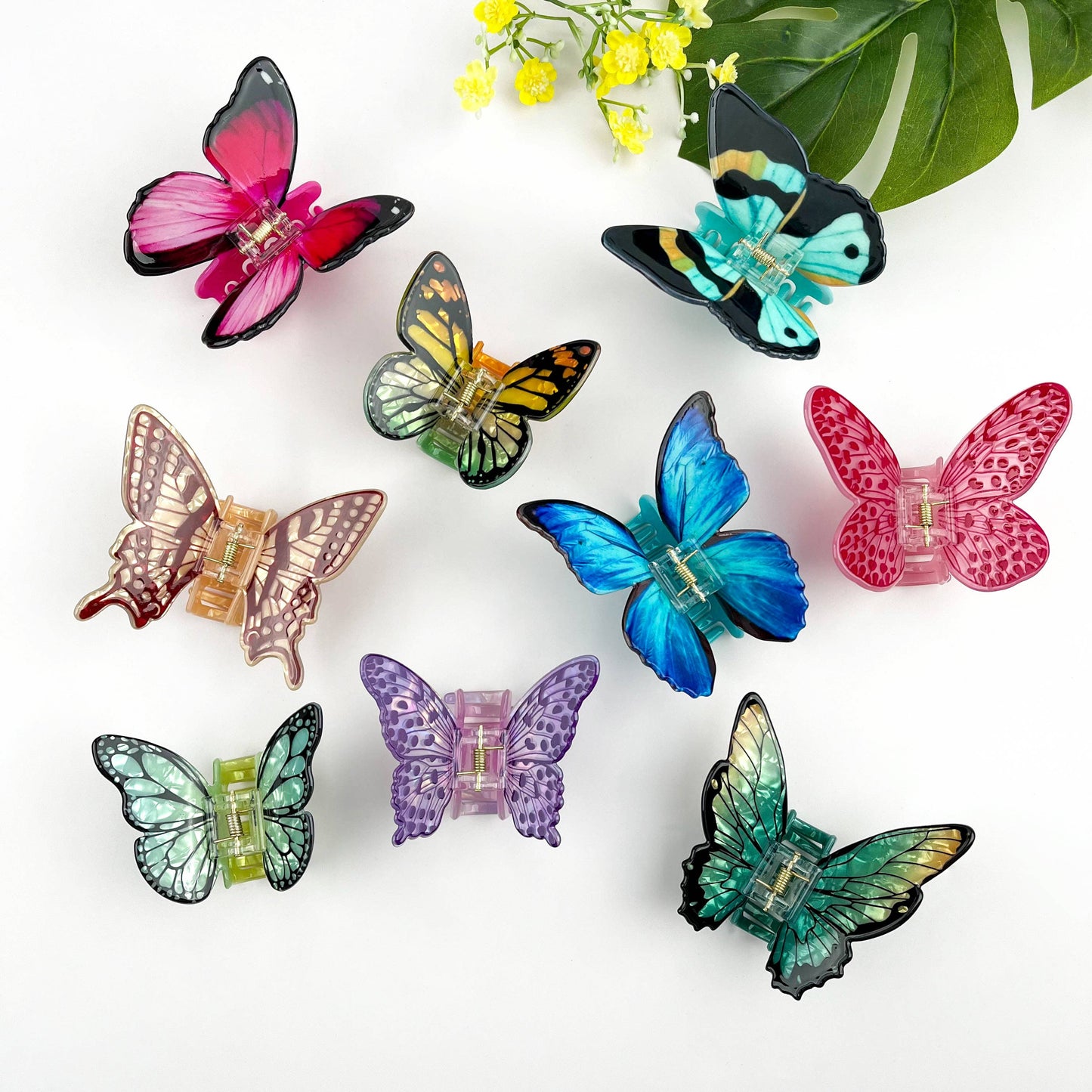 Colorful Butterfly Hair Claw Clip