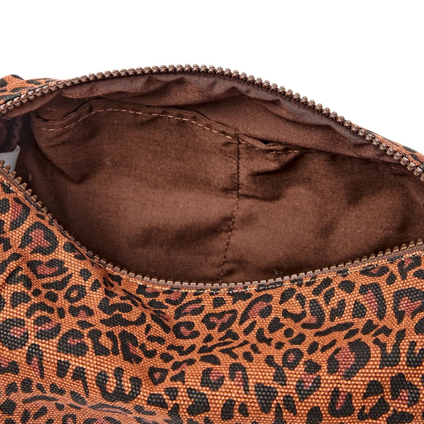 Mayfair Wash Bag in Leopard Mini Cotton Canvas