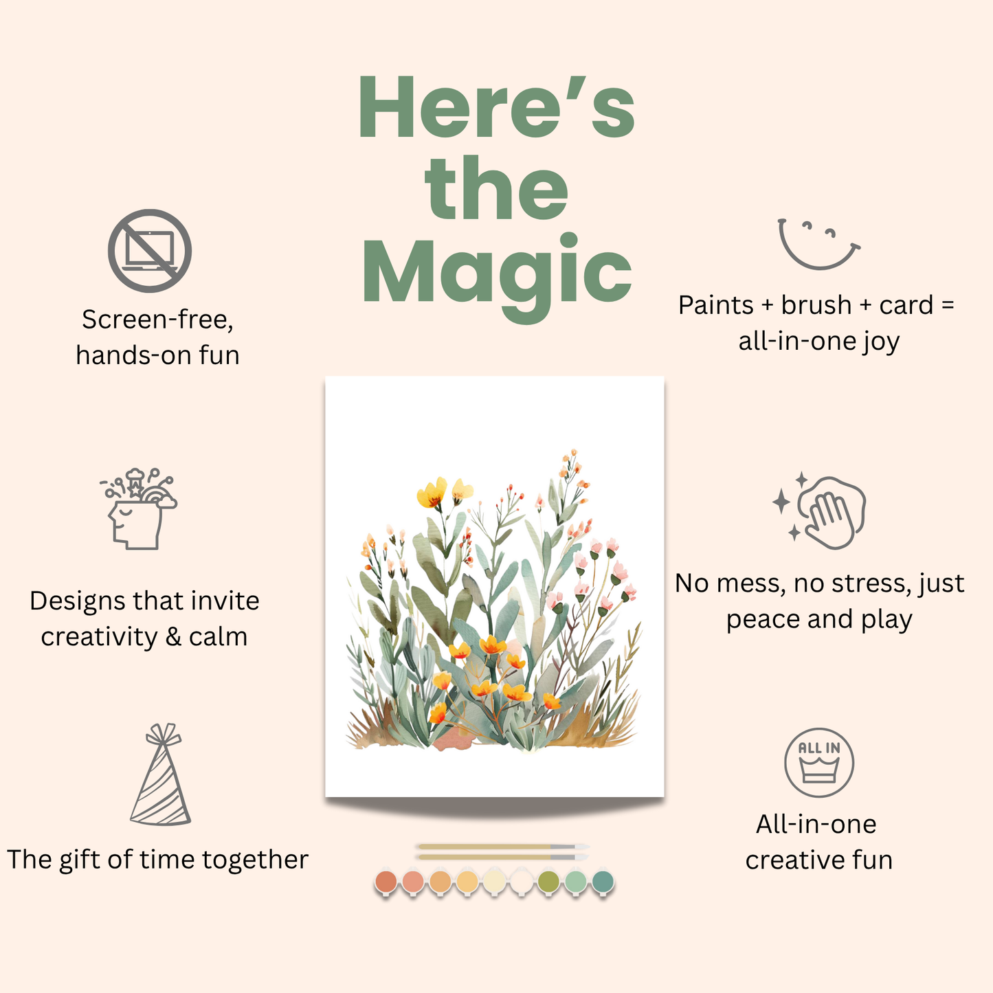 All-In-One Beginner Watercolor Paint Set - Butterflies