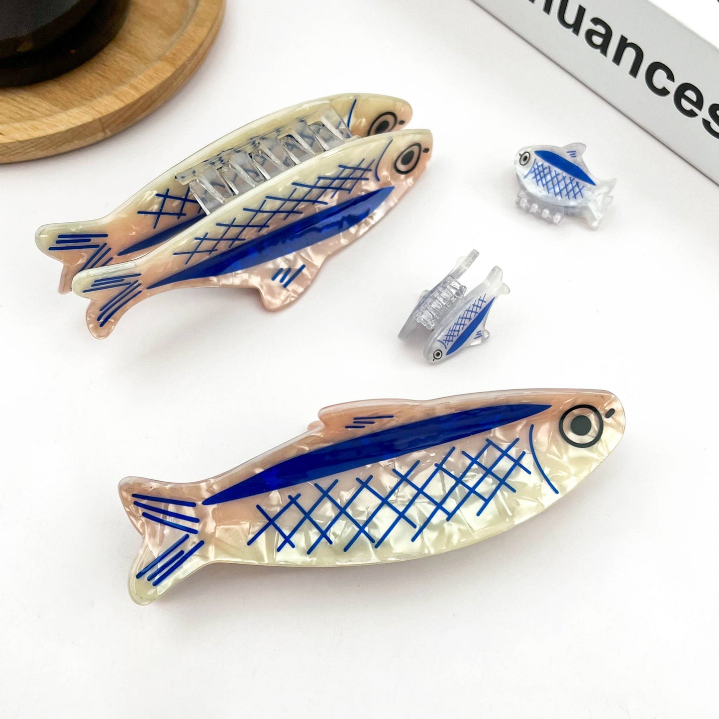 Sardine-Shaped Hair Claw Clip