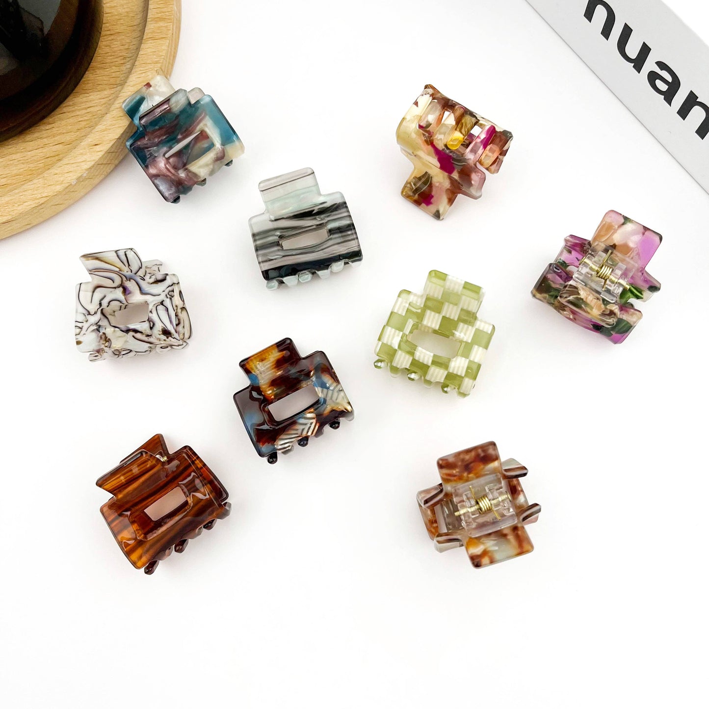 0.9'' Mini Square Hair Claw Clip