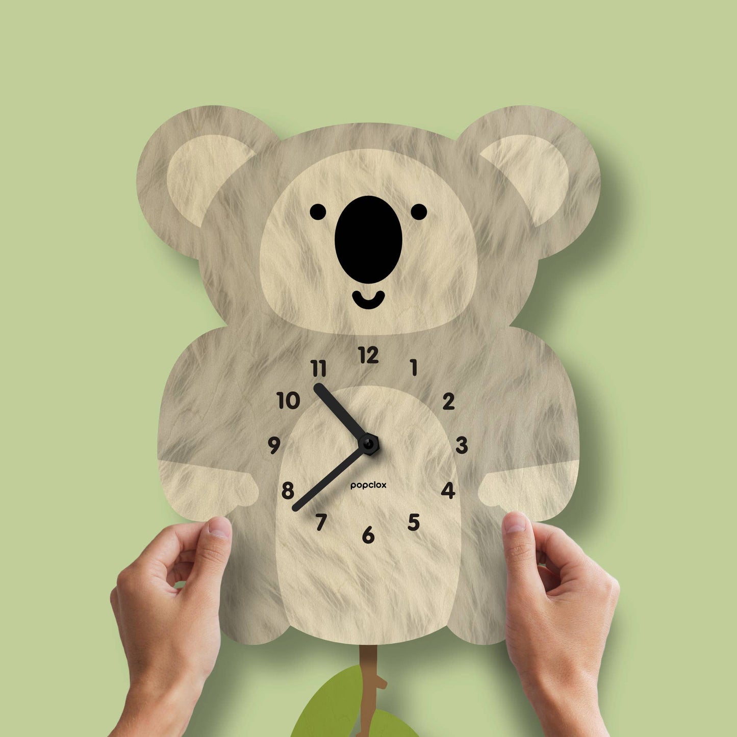 Koala Pendulum Clock - Wood