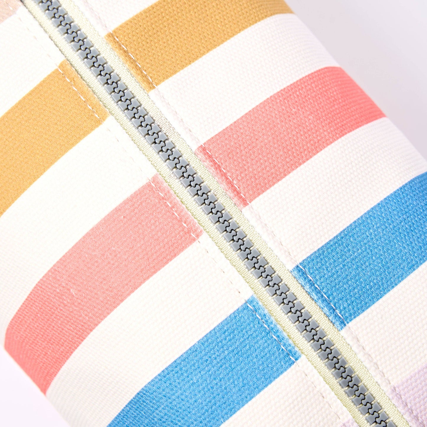 Mayfair Wash Bag in Pastel Multi Stripe Cotton Canvas