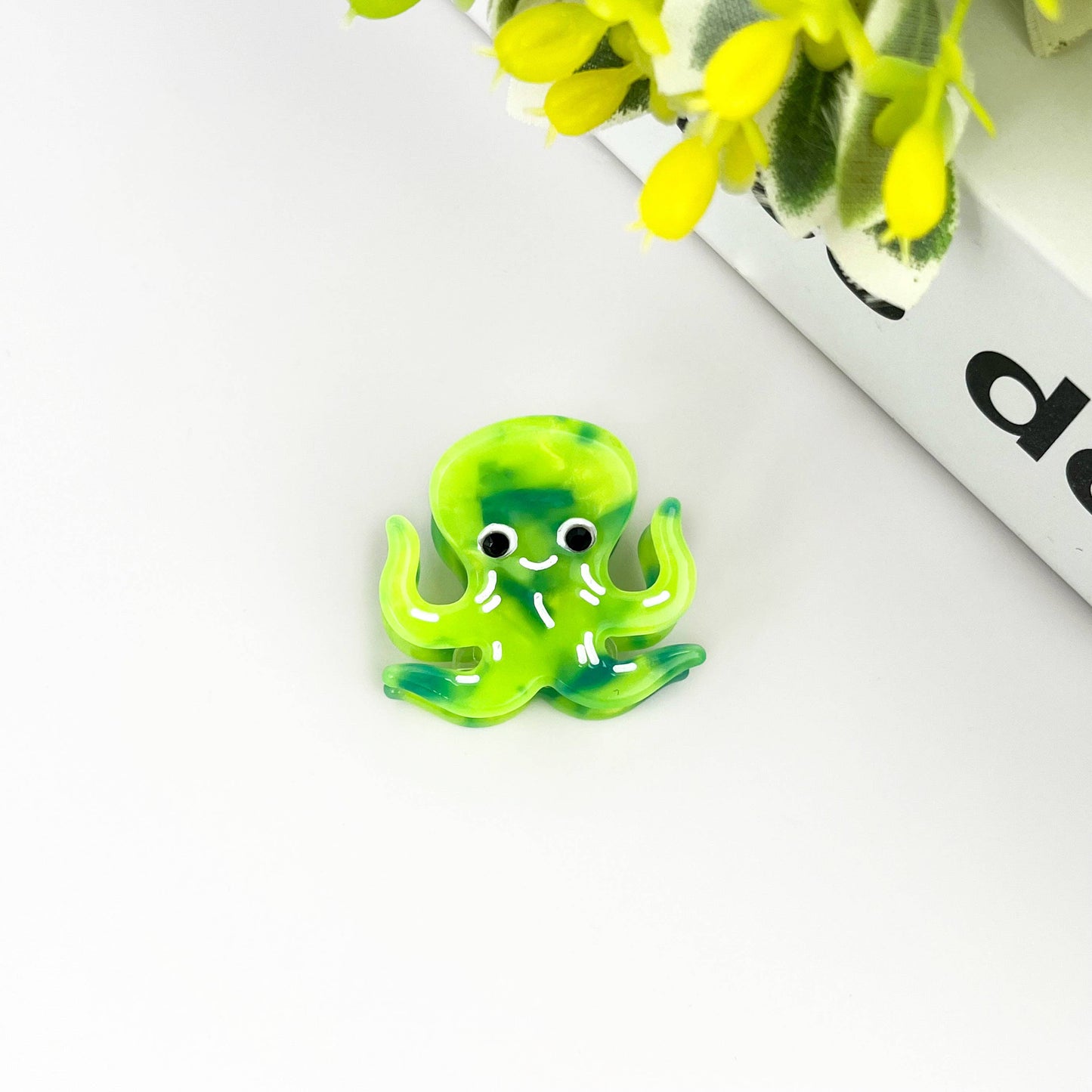 Acetate Mini Marine Animal Hair Clip,Shark Octopus Claw Clip