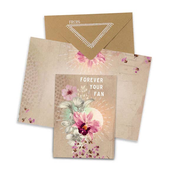 Mini Greeting Card, Forever Fan