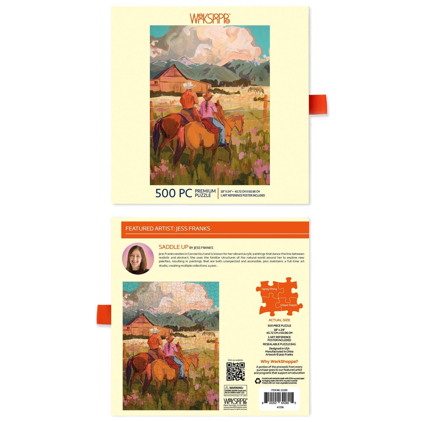 Saddle Up 500 Piece Puzzle Gift for Horse Lover