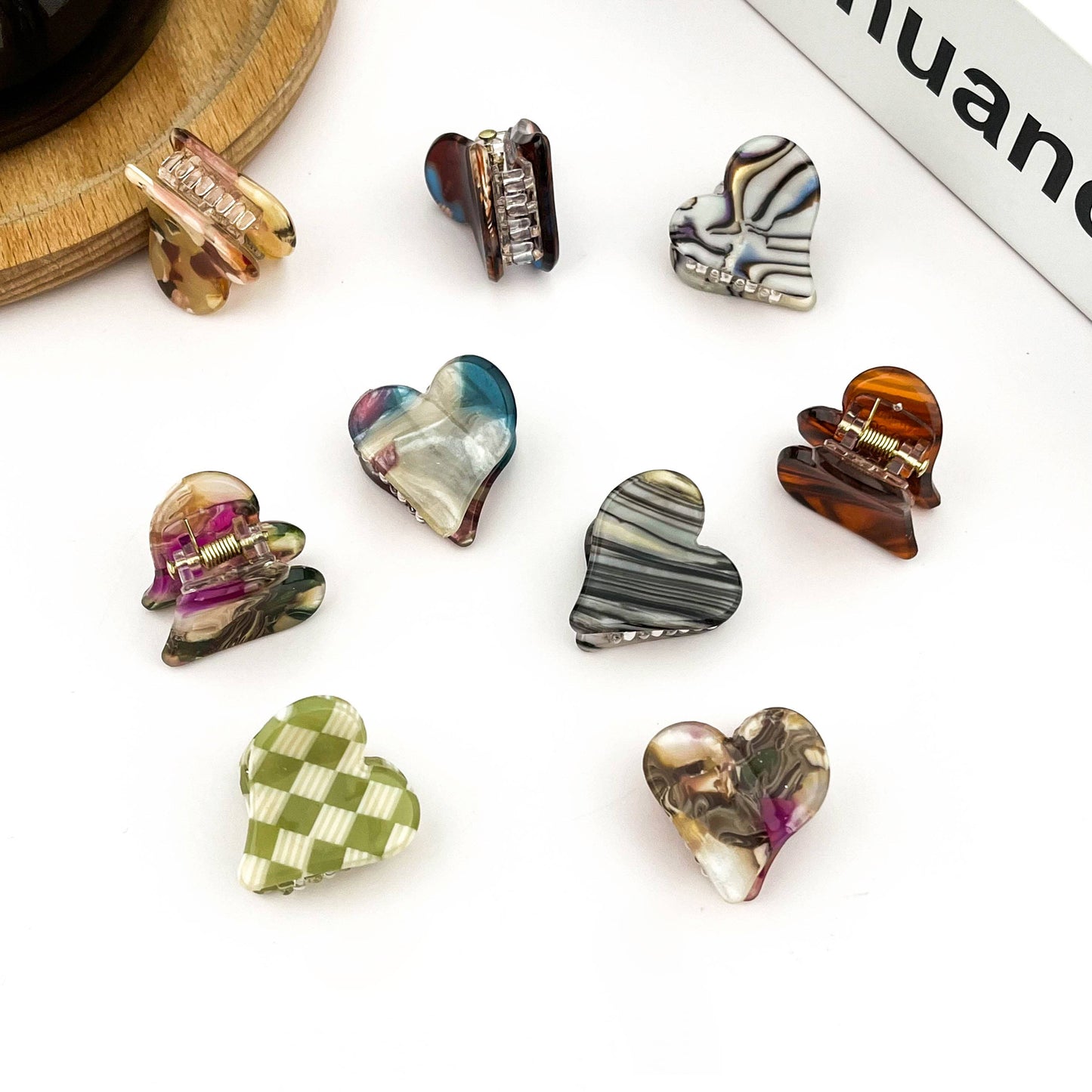 Mini Heart Hair Claw Clip, Valentine's Day Accessory