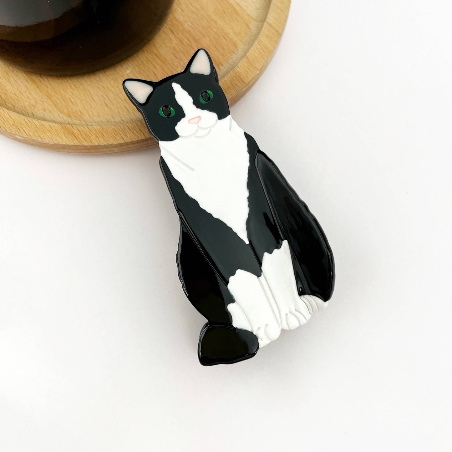 Sitting Cat Hair Claw Clip