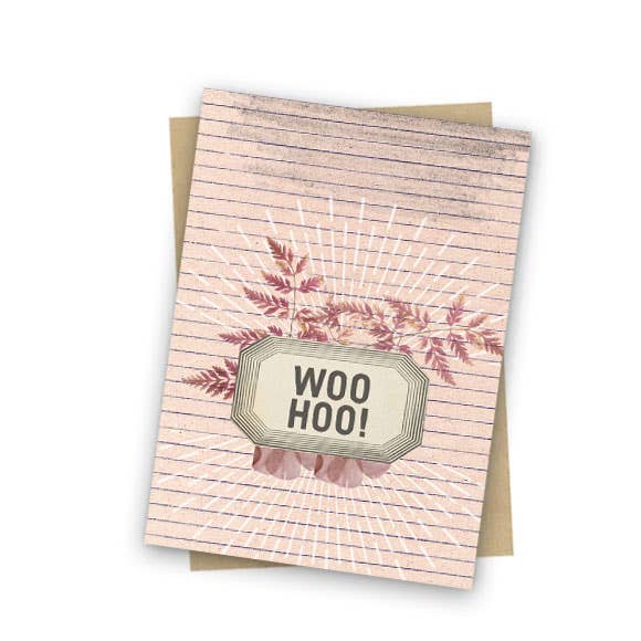 Mini Greeting Card, Woo Hoo 2