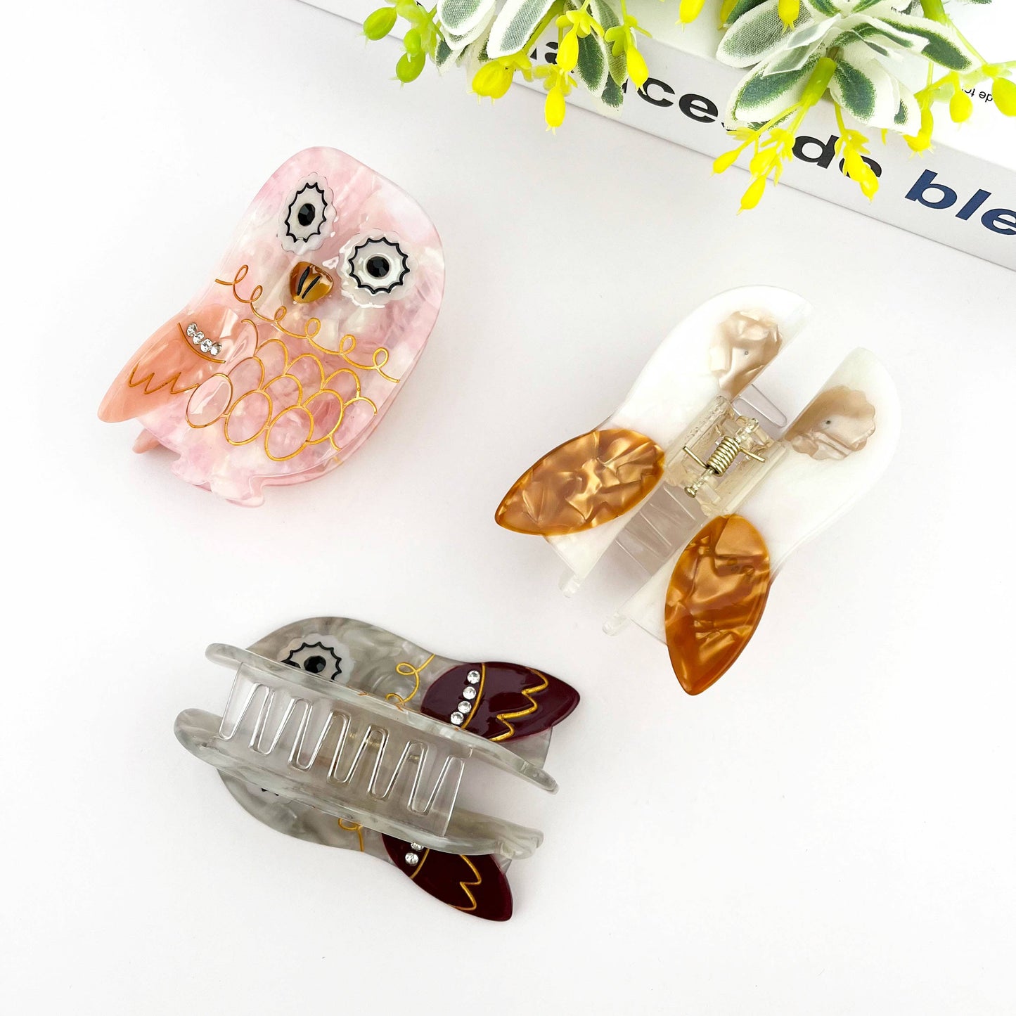 Owl Claw Clip, Large & Mini Hair Clip