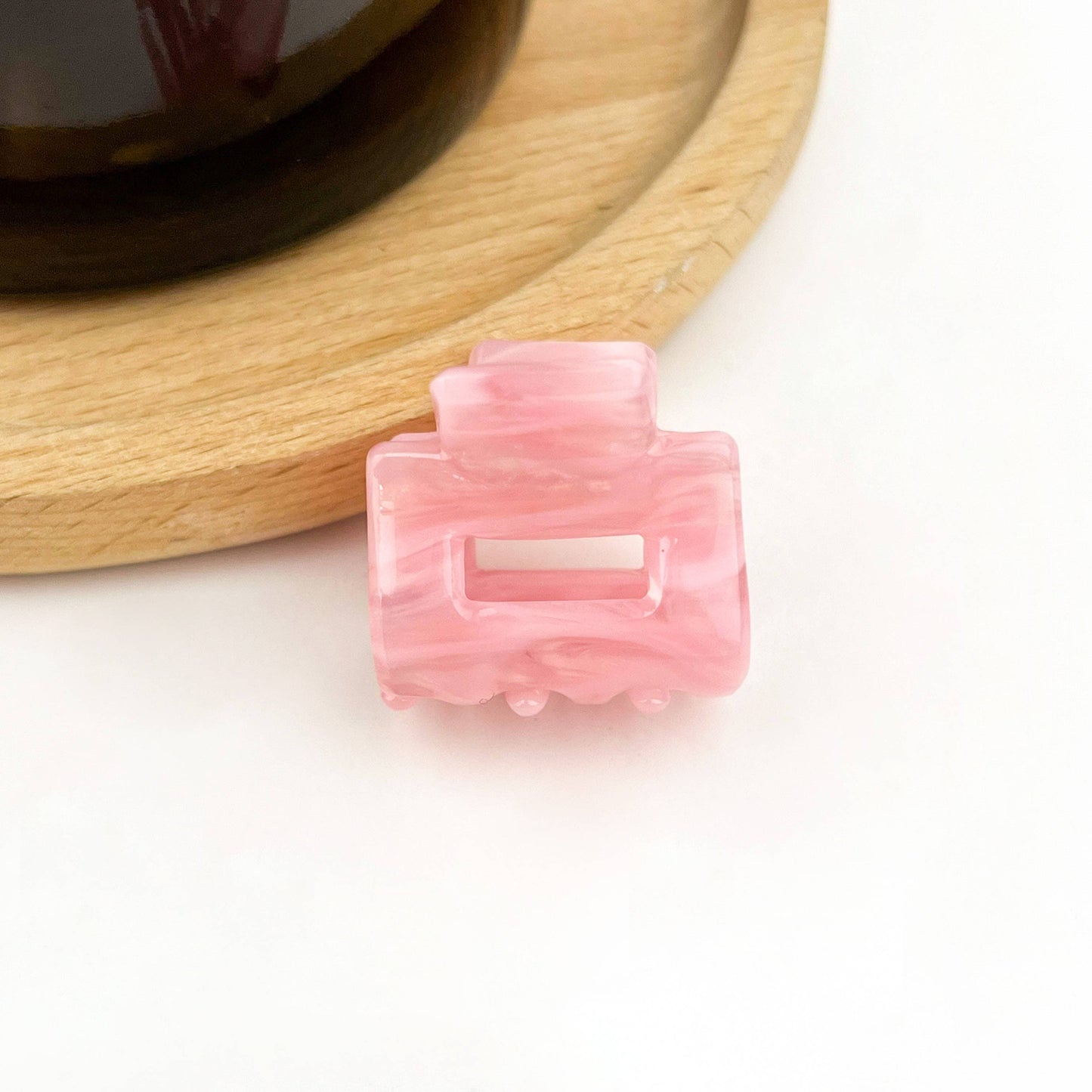 0.98'' Acetate Colorful Mini Square Hair Claw Clip