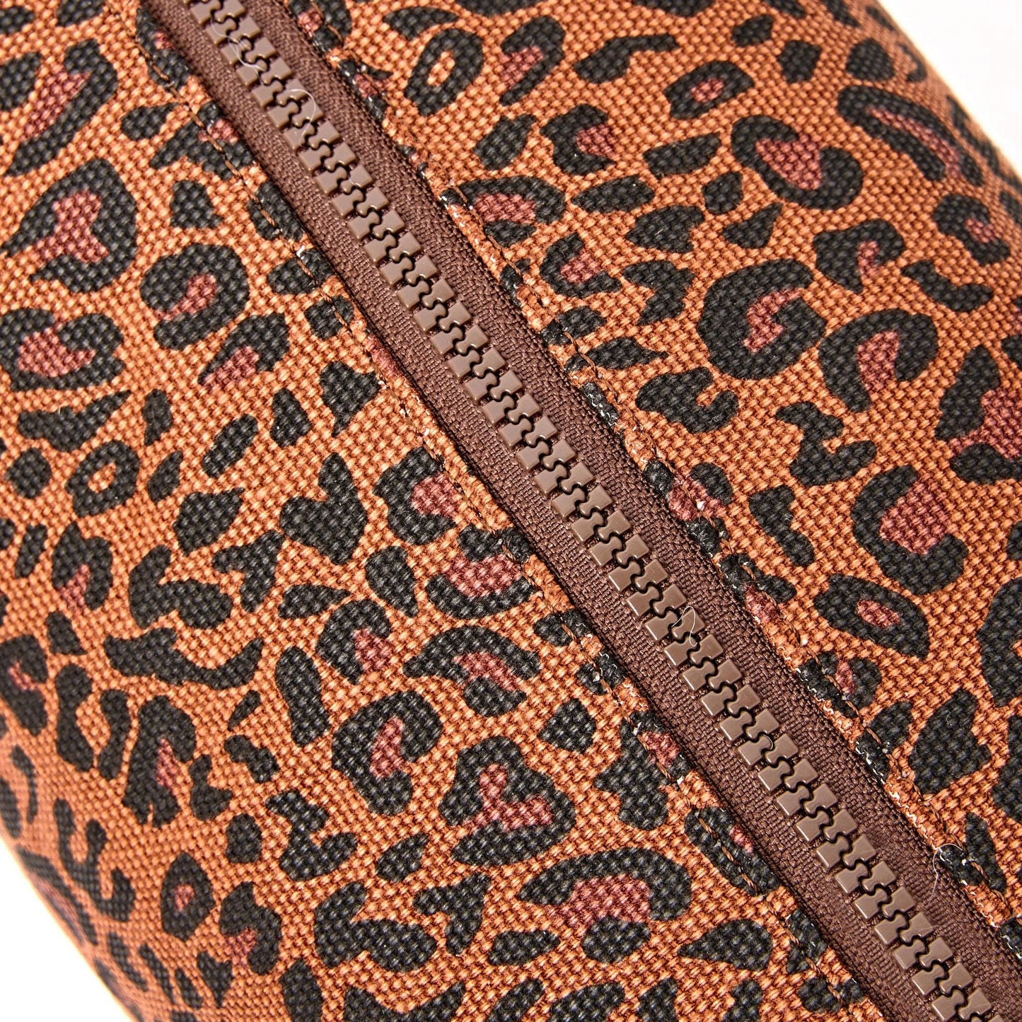 Mayfair Wash Bag in Leopard Mini Cotton Canvas
