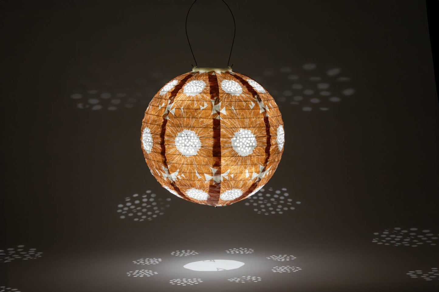 *NEW* Stella Print 12" Globe Solar Lantern - Marigold