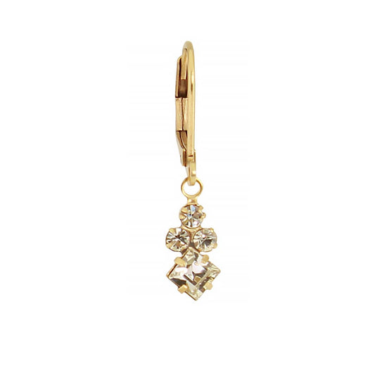Crystal Diamond Cluster Earring