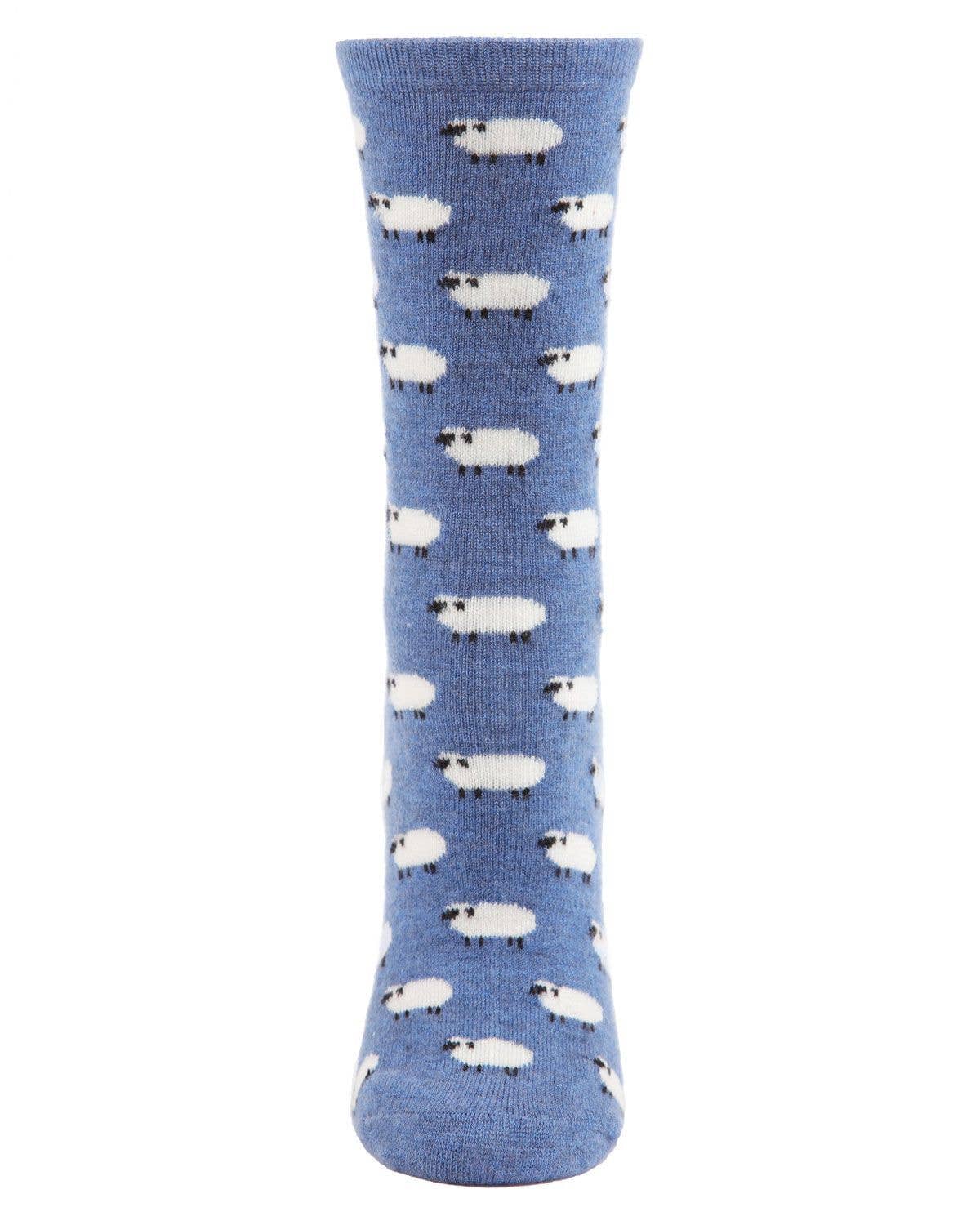 MeMoi Sheep Cashmere Blend Crew Socks
