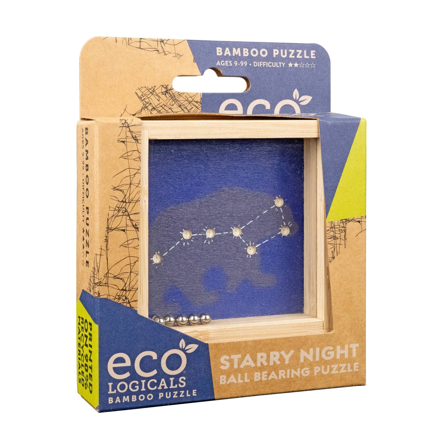 Ecologicals Starry Night Ball Bearing Bamboo Brainteaser