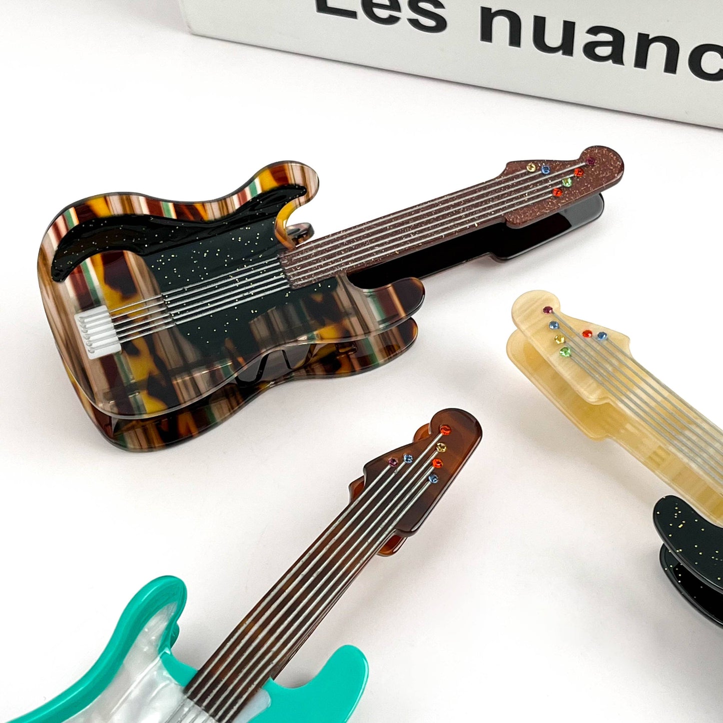 Electric Guitar Claw Clip, Musical Instrument Hair Clip