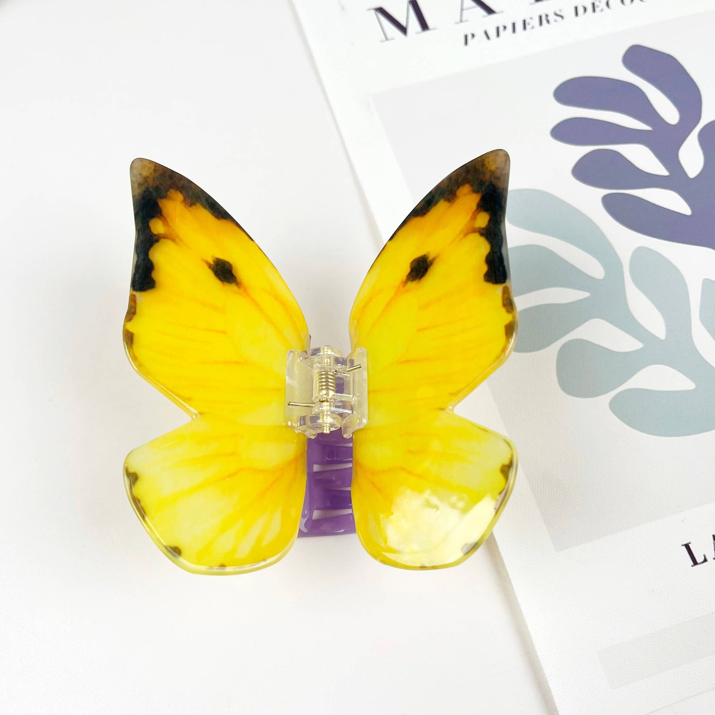 Acetate Large Butterfly Hair Clip