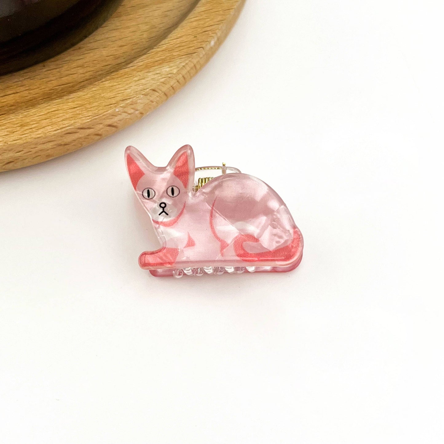 Mini Cat Hair Claw Clip
