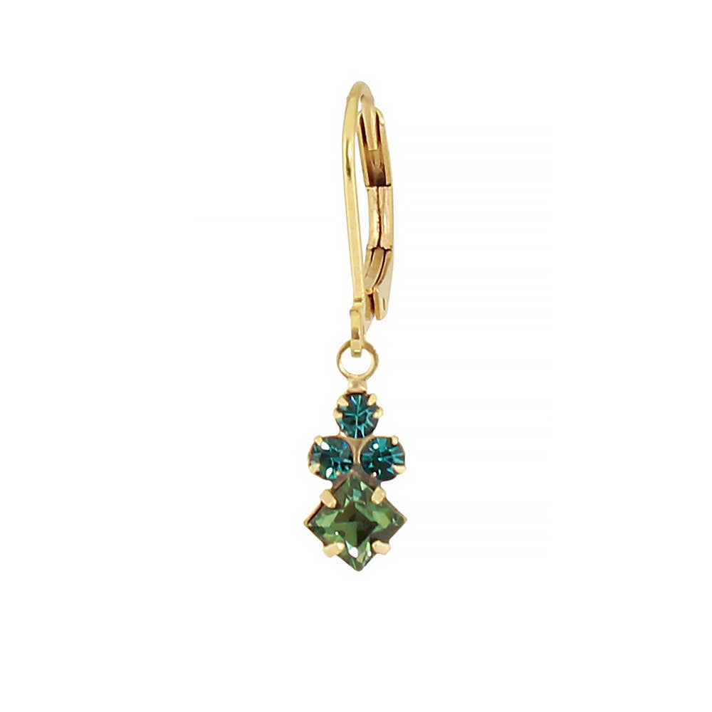 Crystal Diamond Cluster Earring
