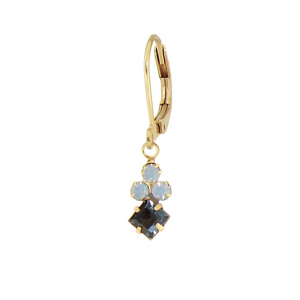 Crystal Diamond Cluster Earring