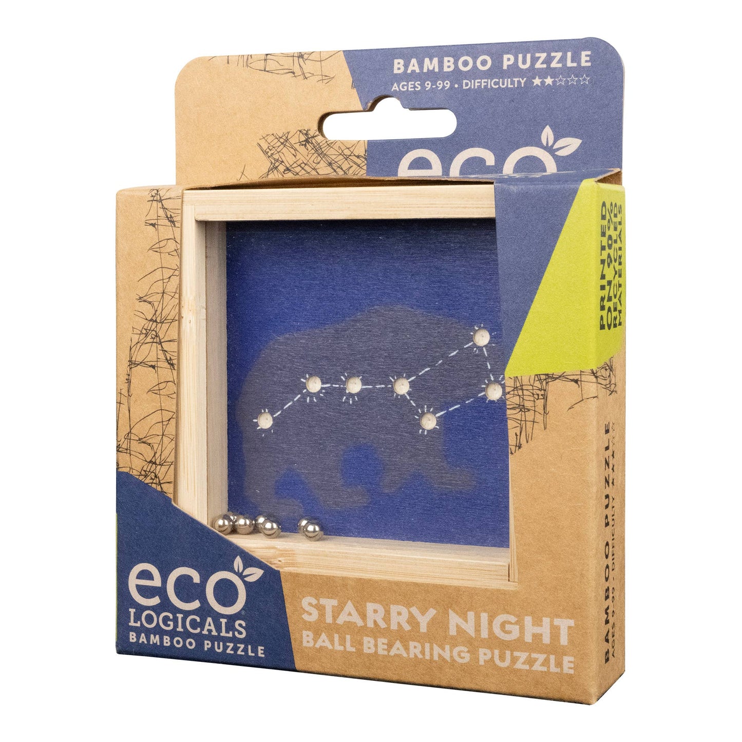 Ecologicals Starry Night Ball Bearing Bamboo Brainteaser