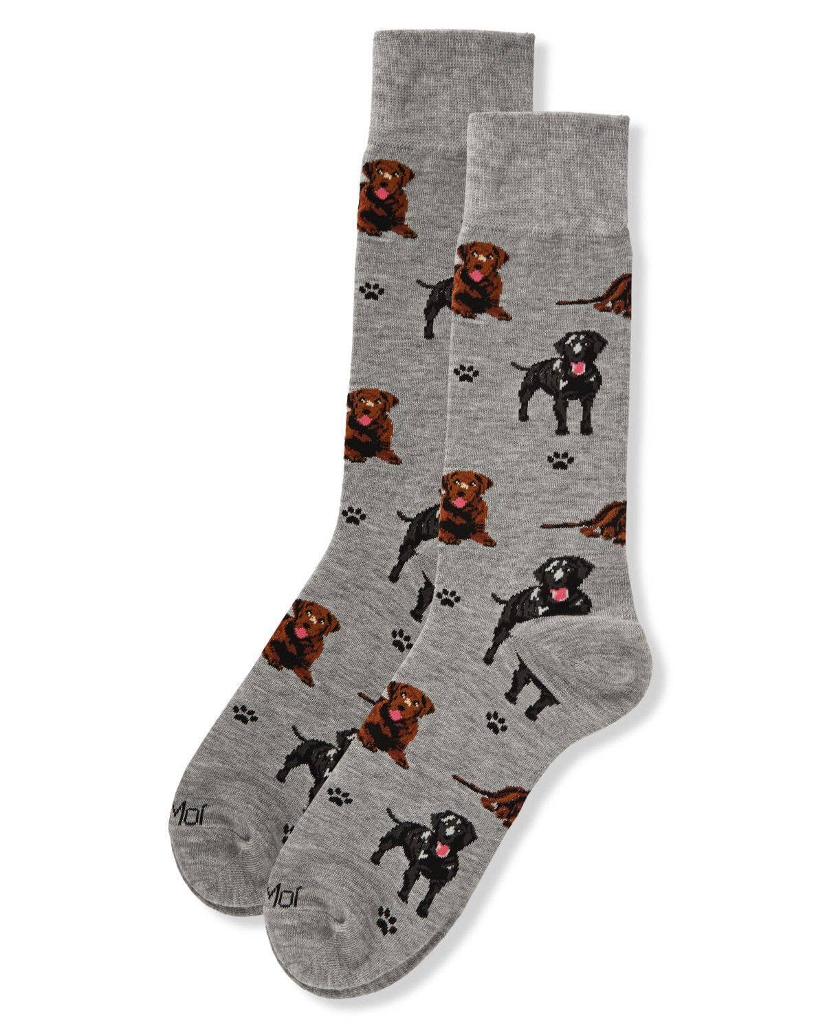 MeMoi Labradors Bamboo Men's Crew