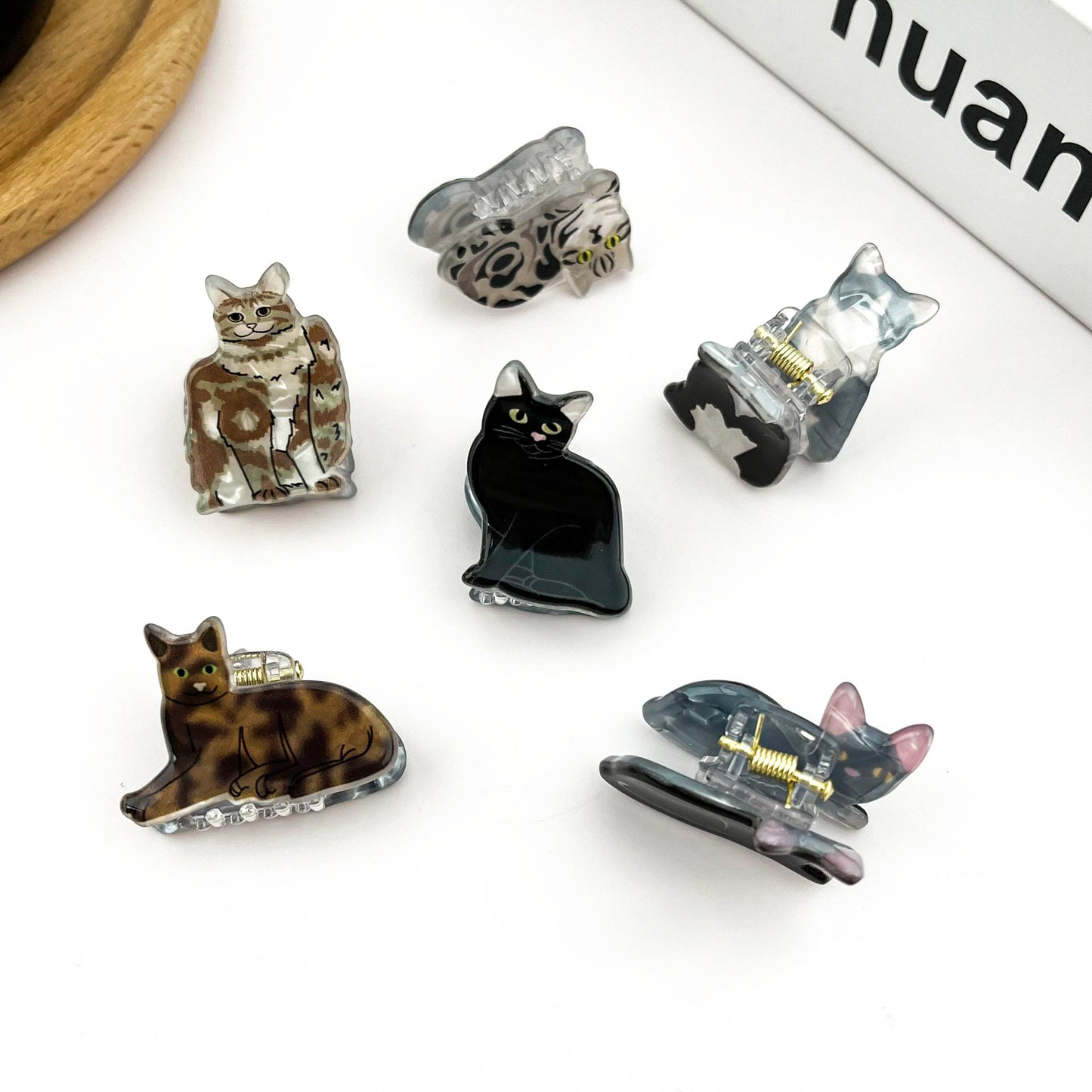 Mini Cat Hair Claw Clip