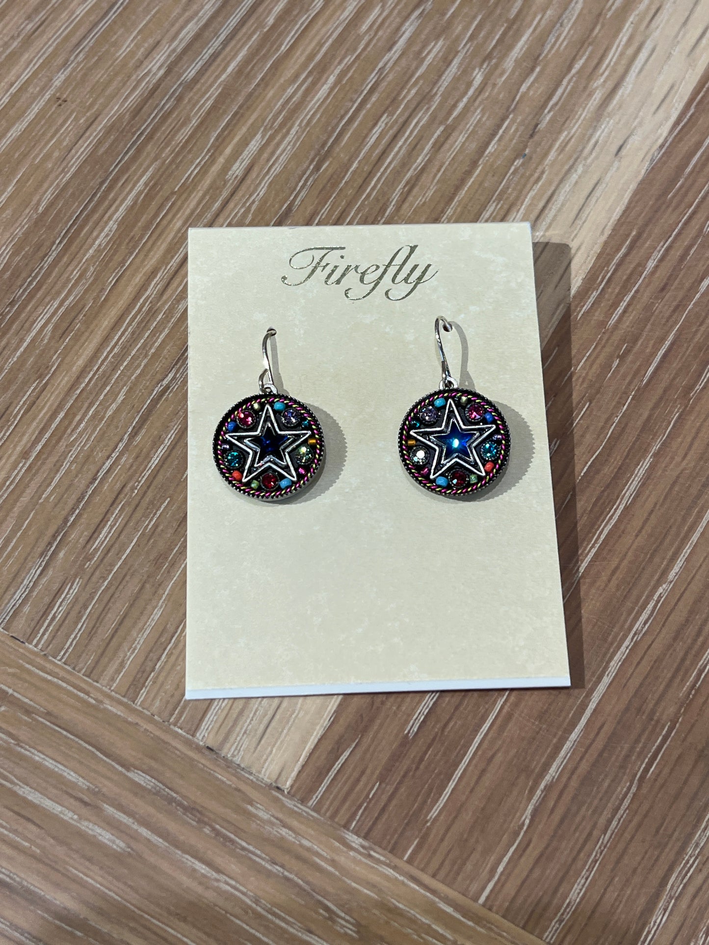 Round Star Earring