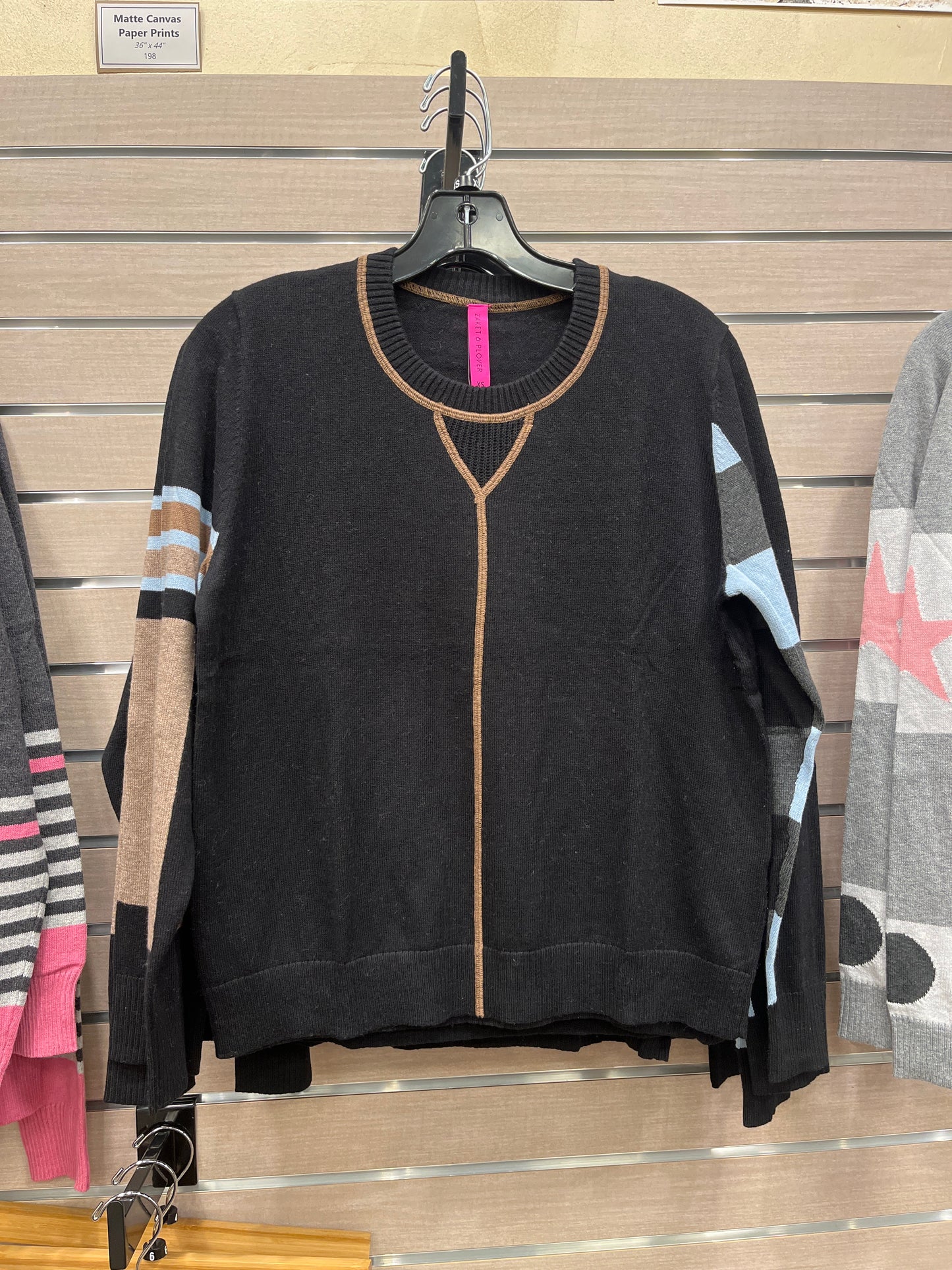 Center Seam black Sweater