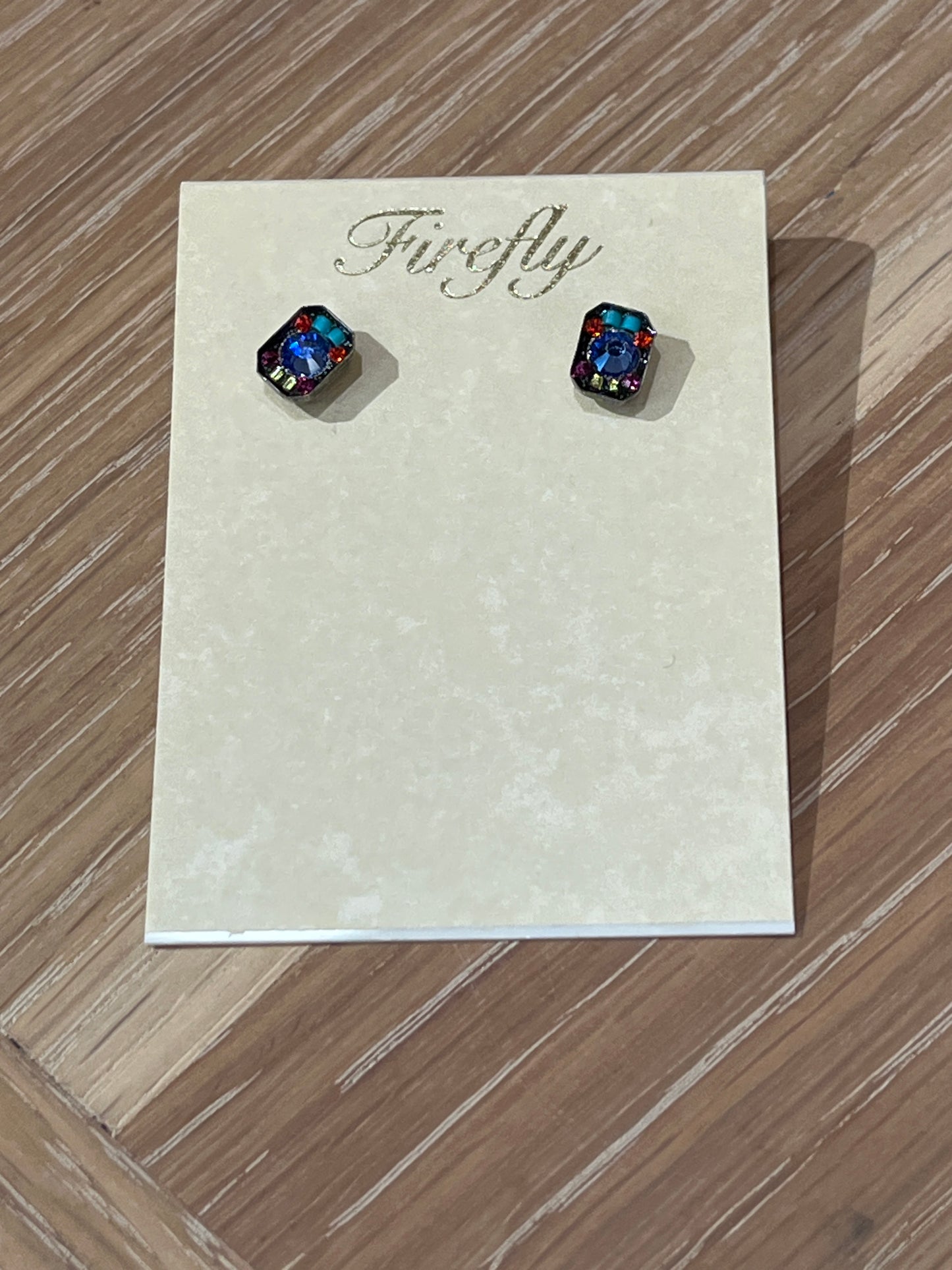 922P Rectangular Mosaic stud earring