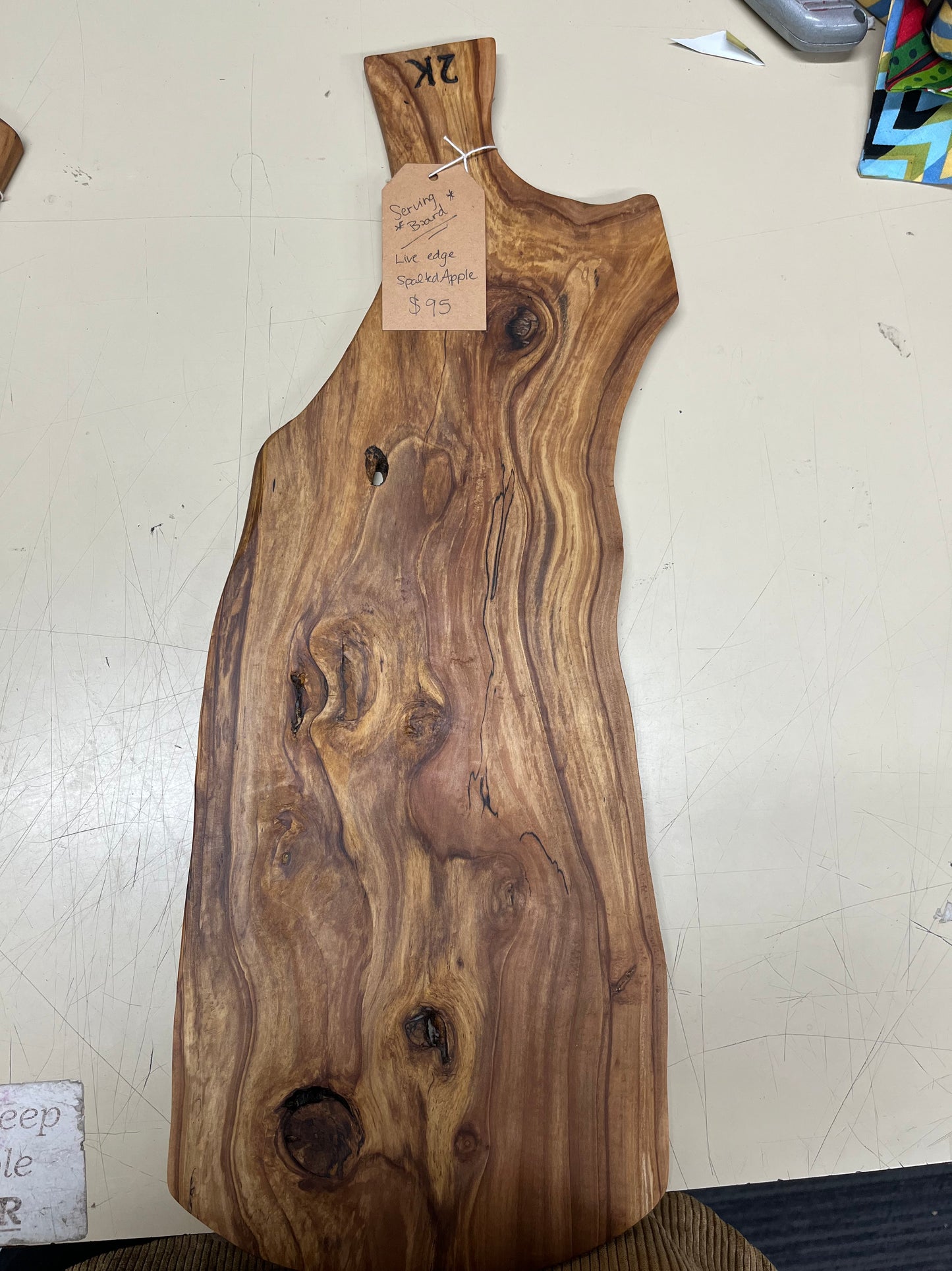 Serv. Board Wide Spalted Apple