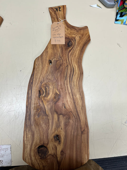 Serv. Board Wide Spalted Apple