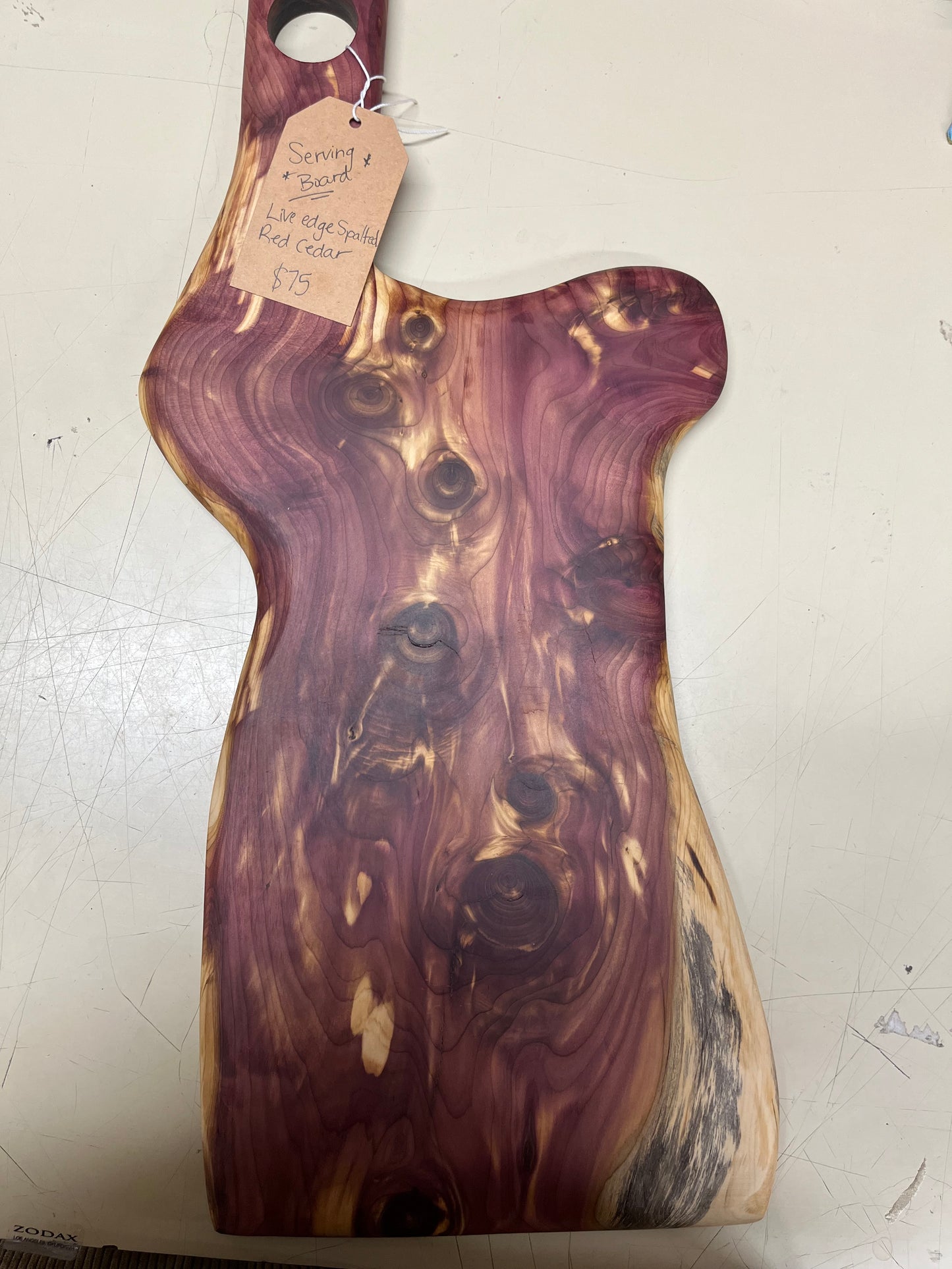 Serv. Board Curvy Red Cedar