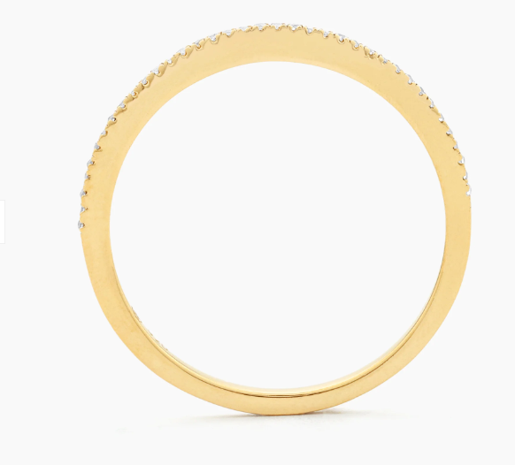 For All Eternity Thin Gold stacking ring- G