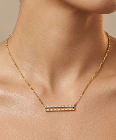 Set the Bar pedant Necklace