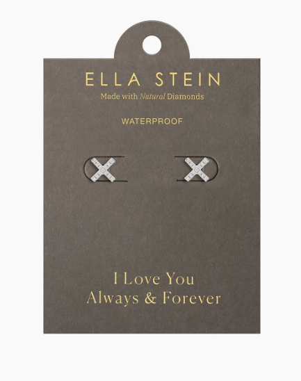 Silver X Earrings