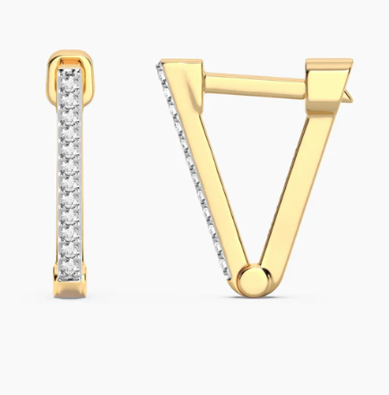 Wishbone V-Shaped Earring
