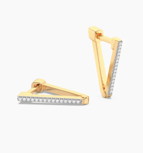 Wishbone V-Shaped Earring