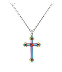 SM Cross Simple Tube Bead Neck