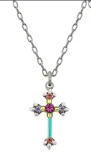Dainty cross necklace