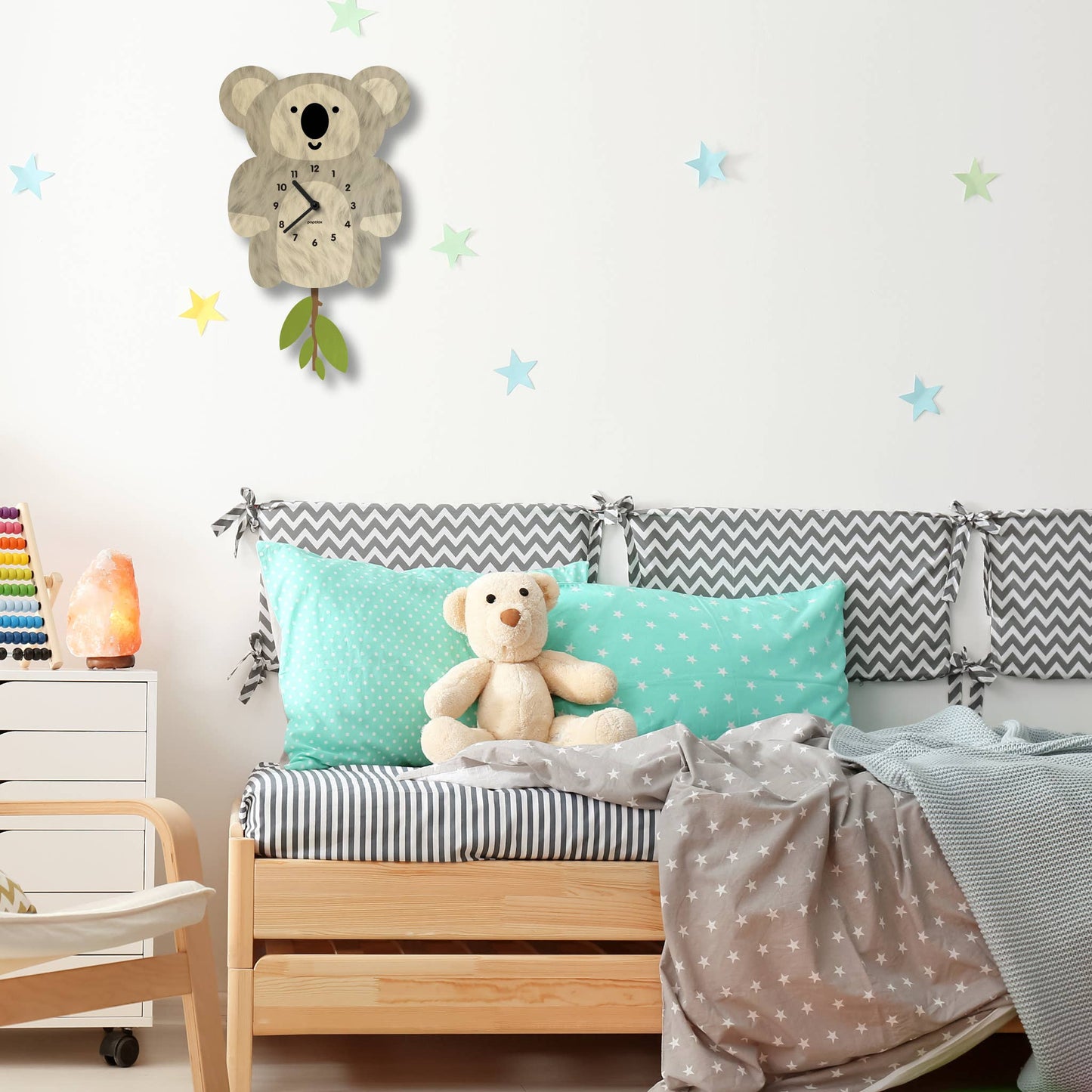 Koala Pendulum Clock - Wood