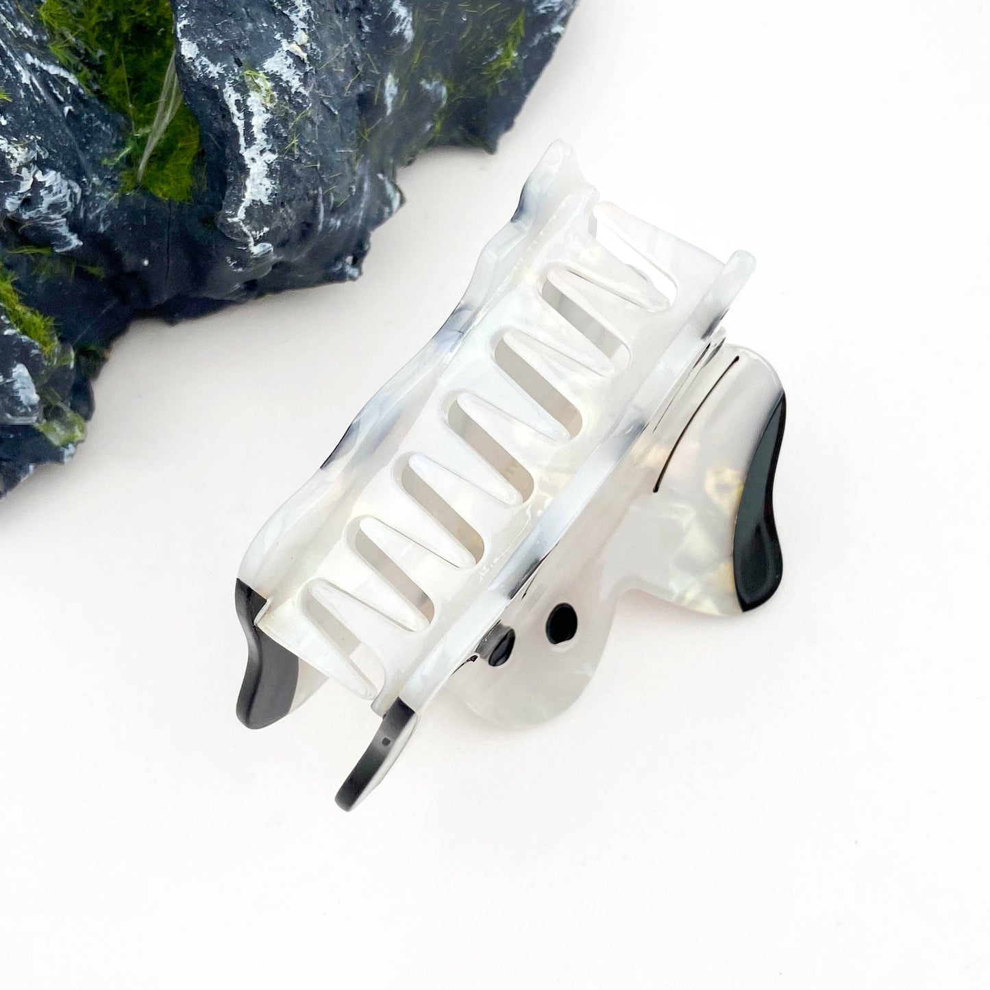 White Ghost Hair Claw Clip, Cute Halloween Hair Clip