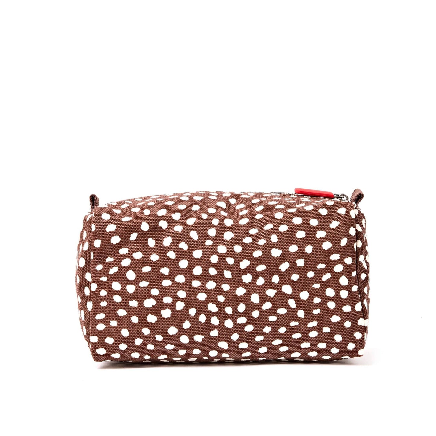 Mayfair Wash Bag in Brown Spot Cotton Canvas