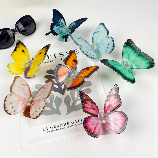 Acetate Large Butterfly Hair Clip