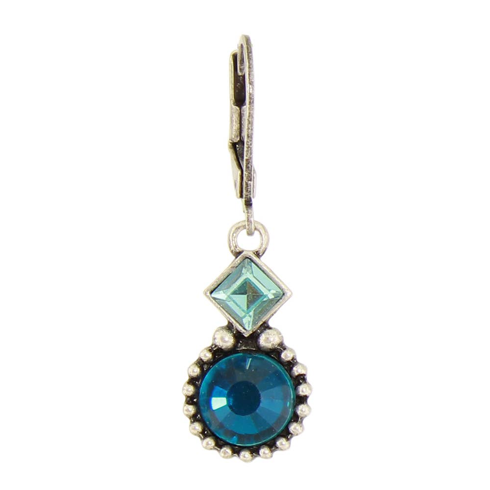 Stacked Granulated Crystal Earring