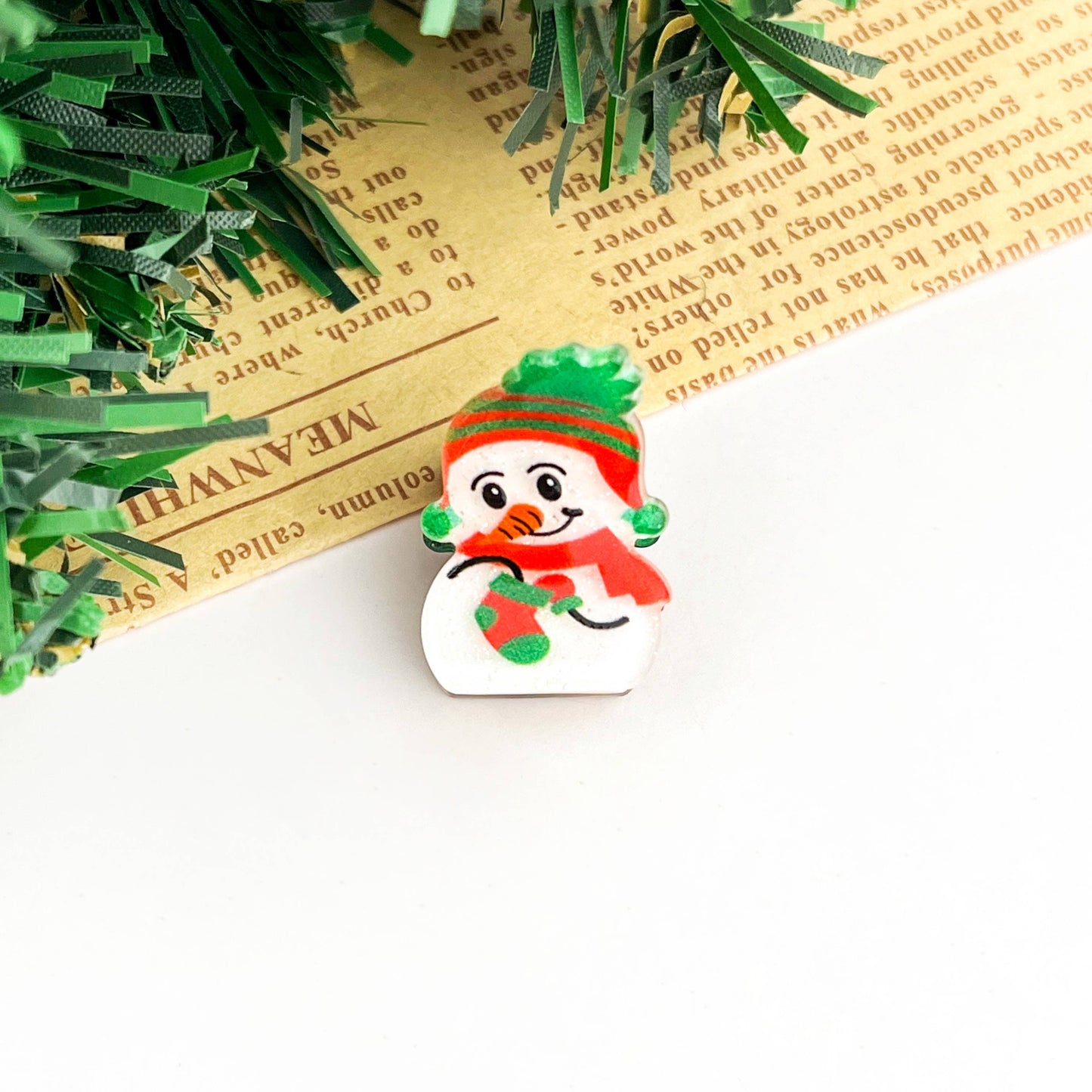 Christmas Glitter Mini Hair Claw Clip
